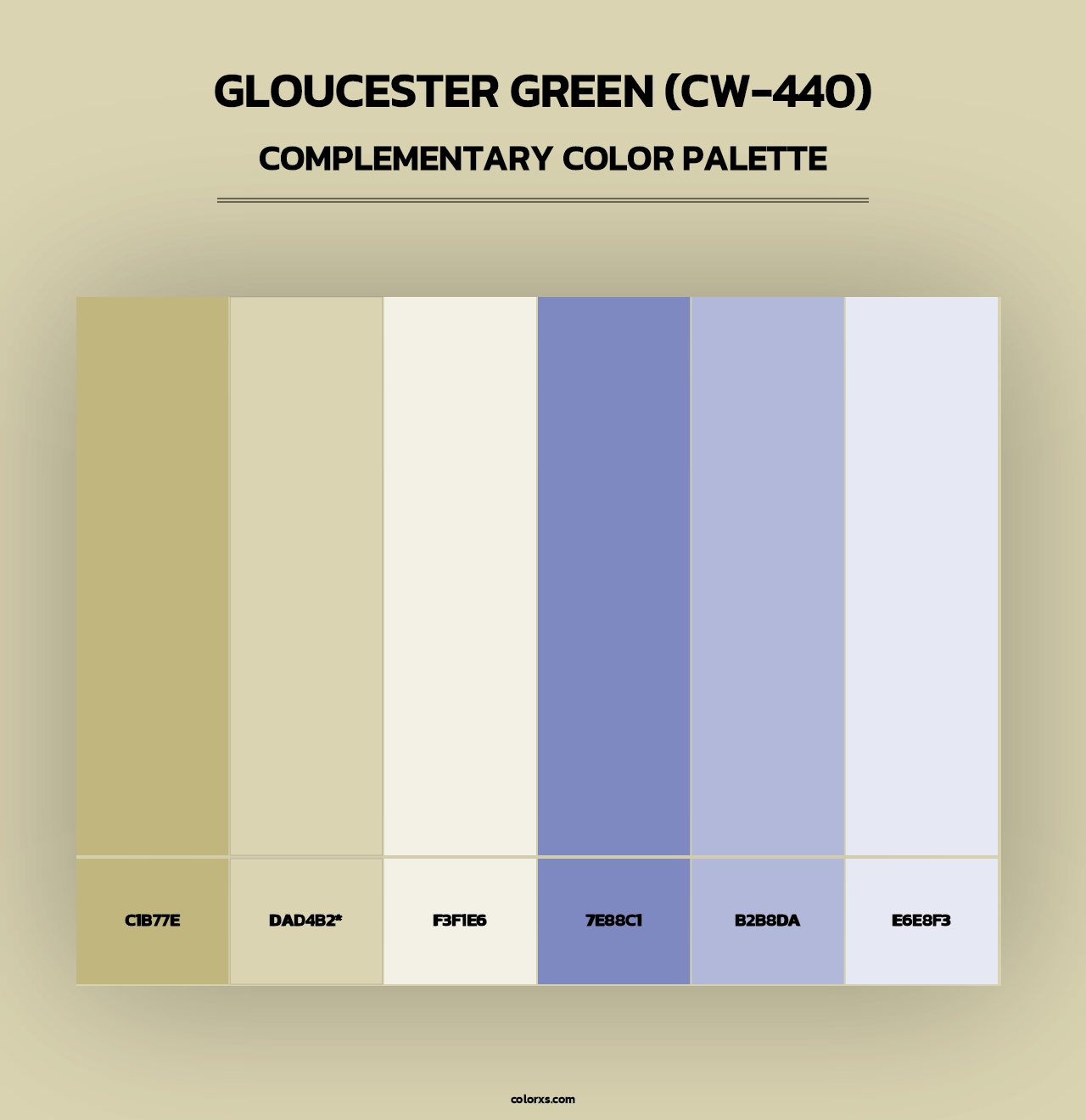 Gloucester Green (CW-440) - Complementary Color Palette