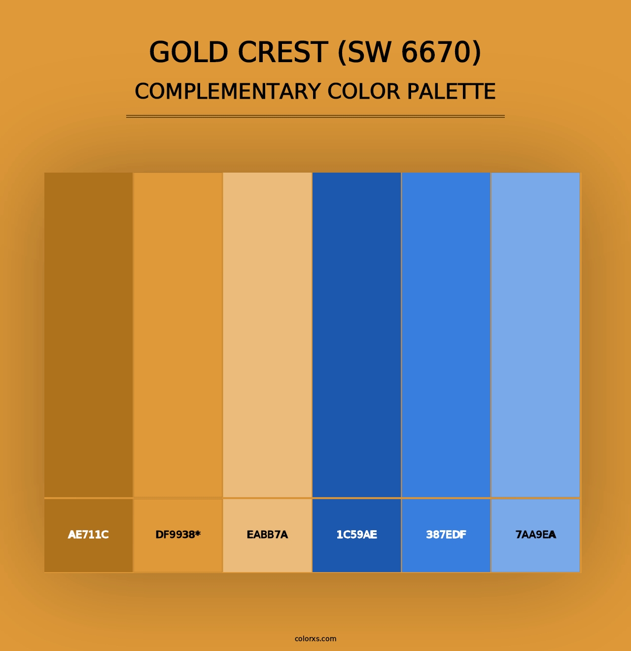 Gold Crest (SW 6670) - Complementary Color Palette