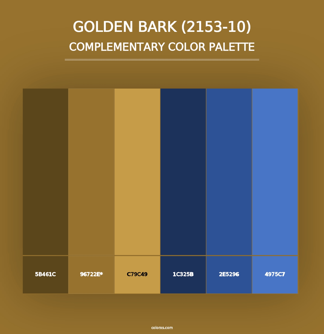 Golden Bark (2153-10) - Complementary Color Palette