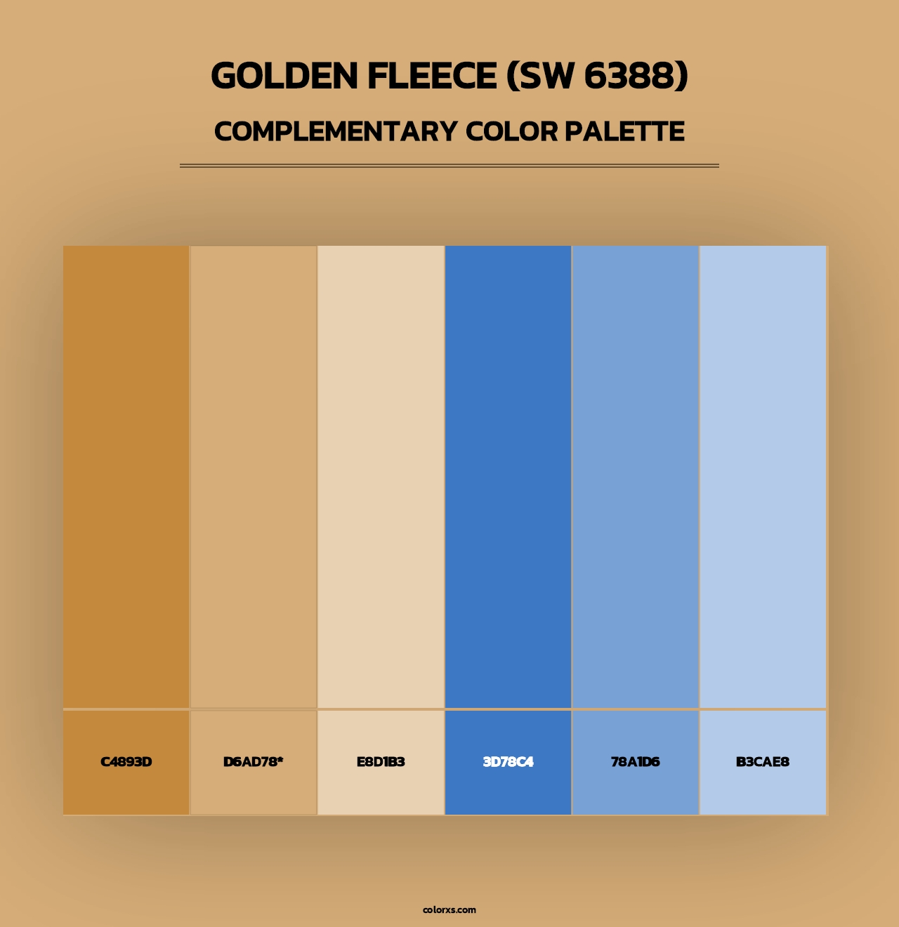 Golden Fleece (SW 6388) - Complementary Color Palette