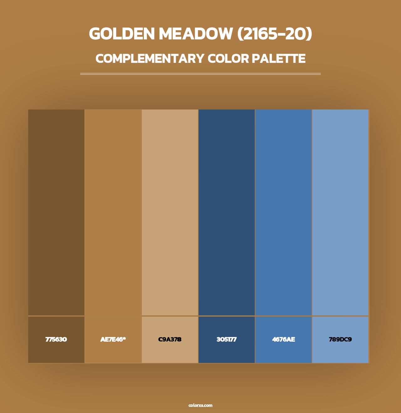 Golden Meadow (2165-20) - Complementary Color Palette