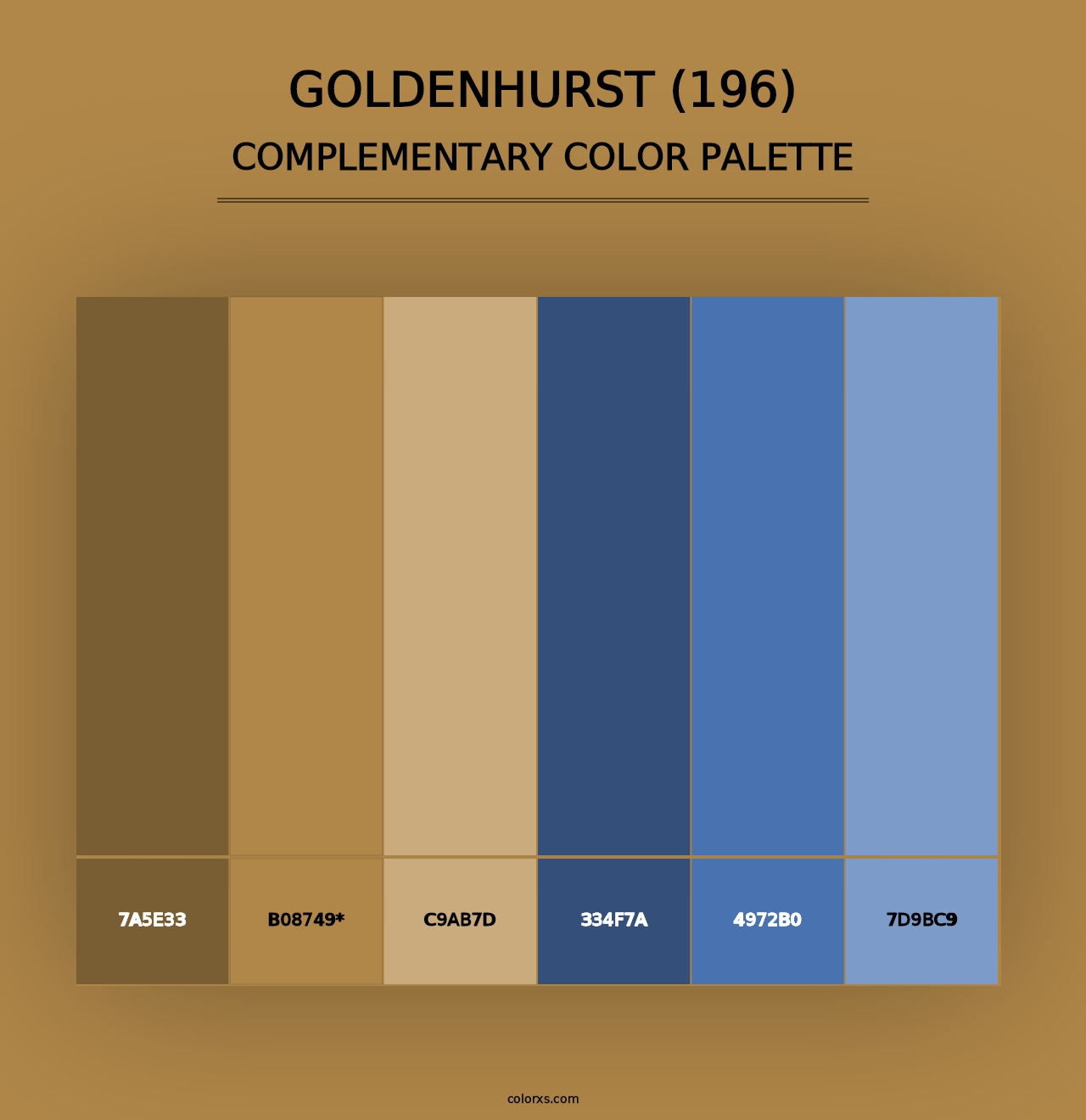 Goldenhurst (196) - Complementary Color Palette