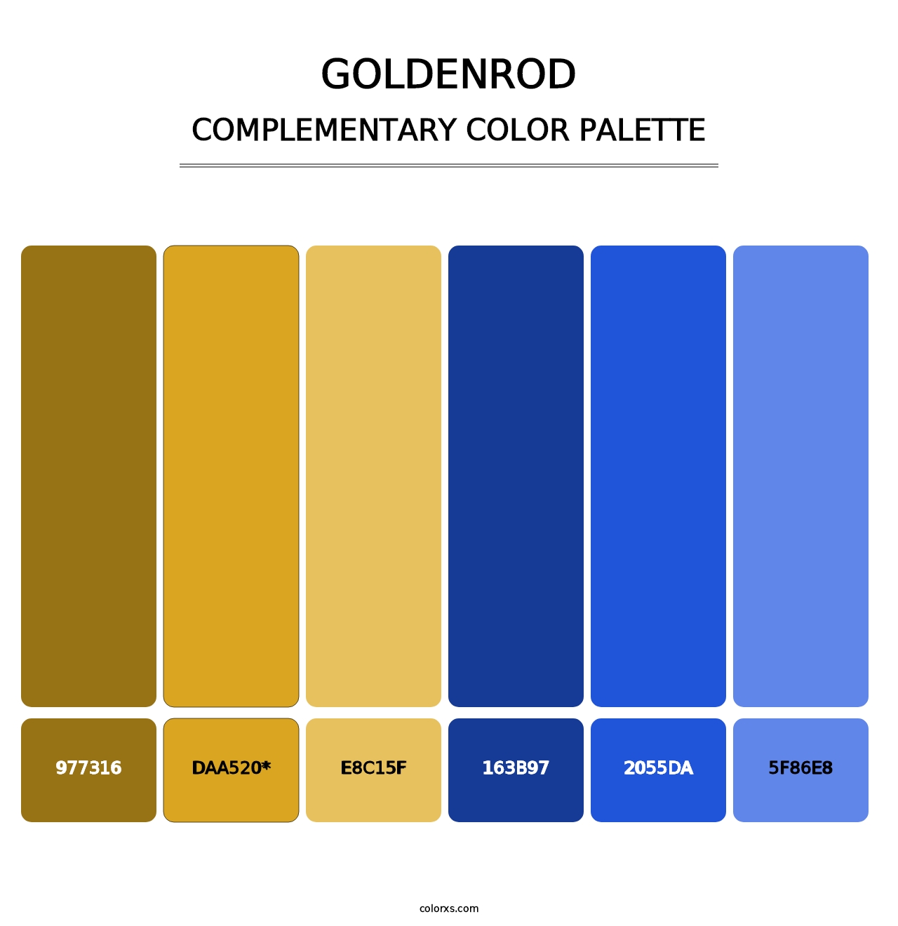 Goldenrod - Complementary Color Palette