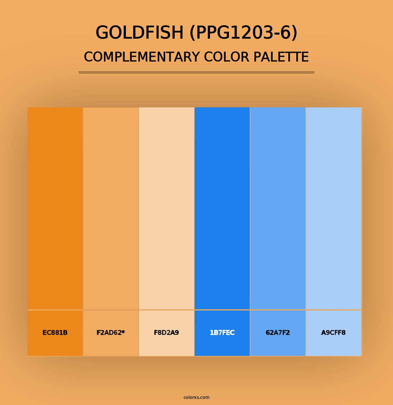 Goldfish (PPG1203-6) - Complementary Color Palette