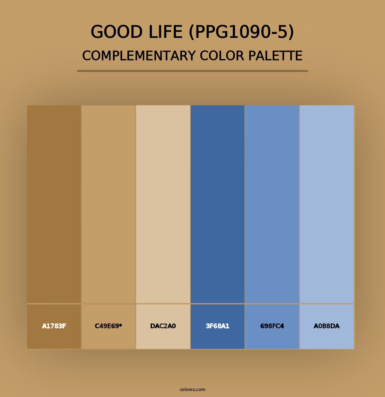 Good Life (PPG1090-5) - Complementary Color Palette