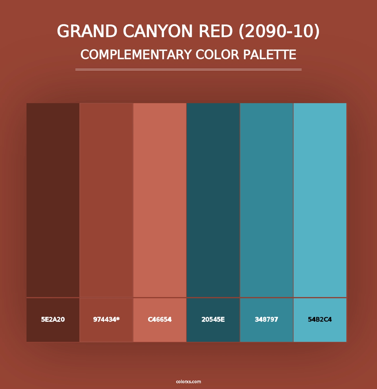 Grand Canyon Red (2090-10) - Complementary Color Palette