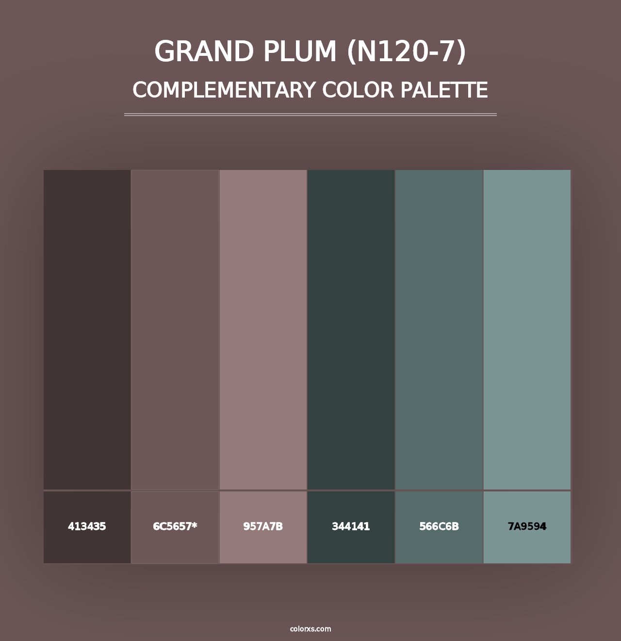 Grand Plum (N120-7) - Complementary Color Palette