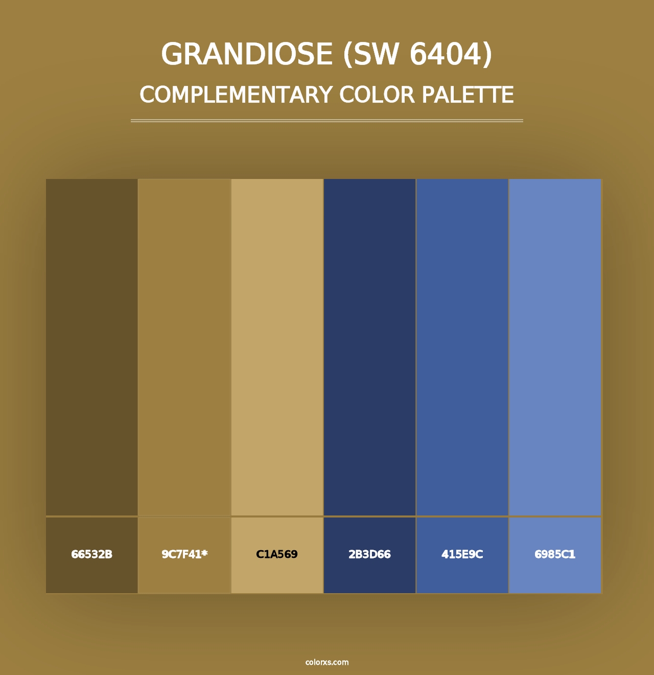 Grandiose (SW 6404) - Complementary Color Palette