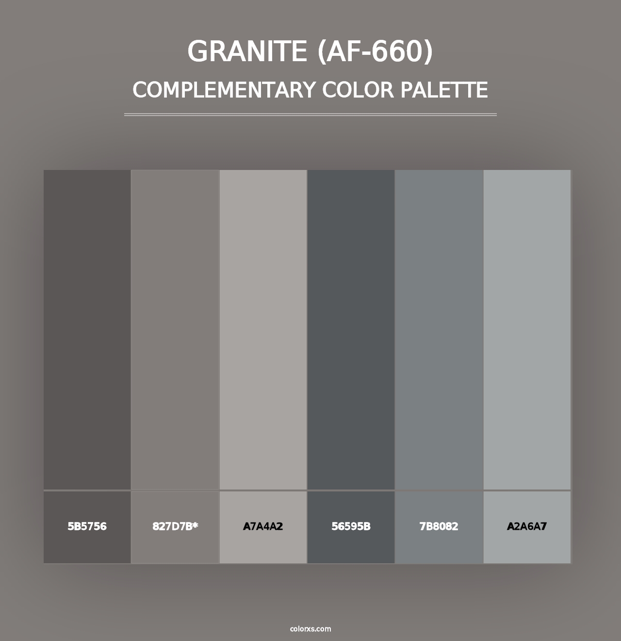 Granite (AF-660) - Complementary Color Palette