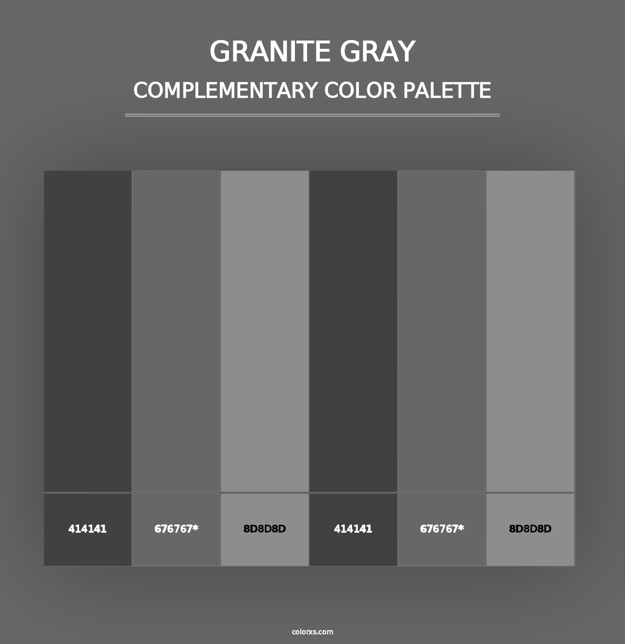 Granite Gray - Complementary Color Palette