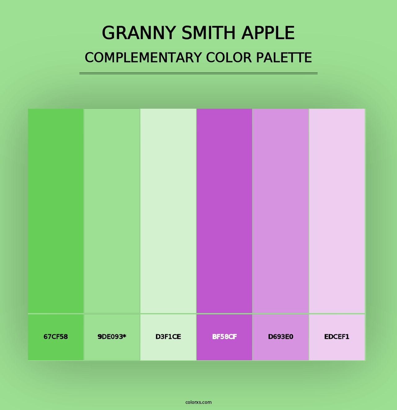 Granny Smith Apple - Complementary Color Palette