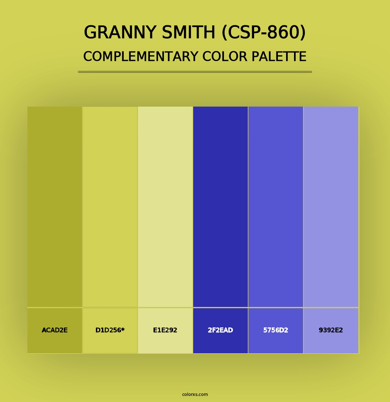 Granny Smith (CSP-860) - Complementary Color Palette