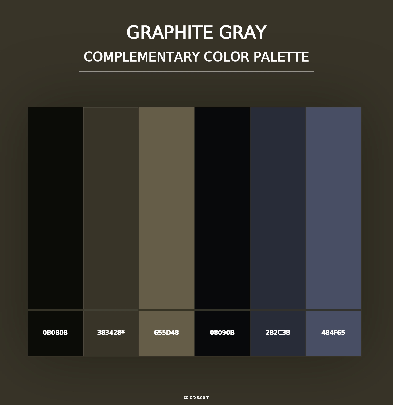 Graphite Gray - Complementary Color Palette