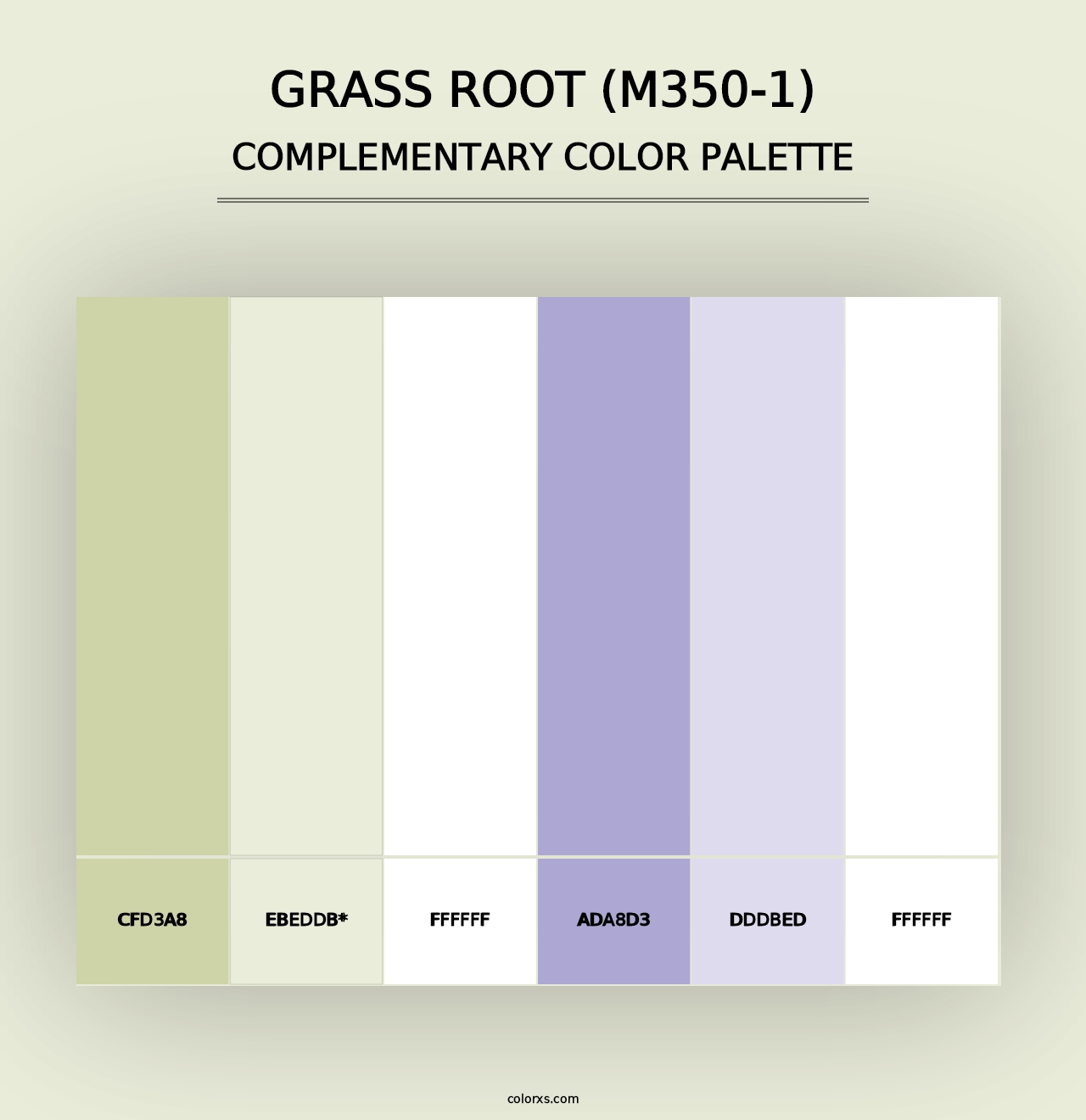 Grass Root (M350-1) - Complementary Color Palette