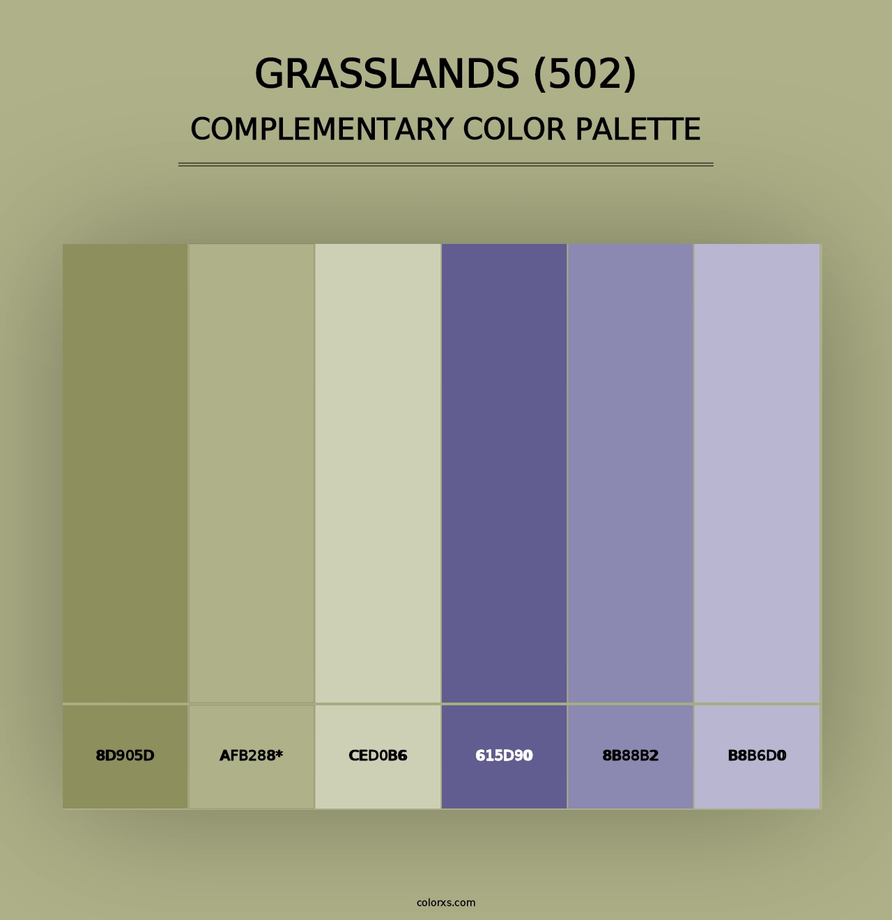 Grasslands (502) - Complementary Color Palette