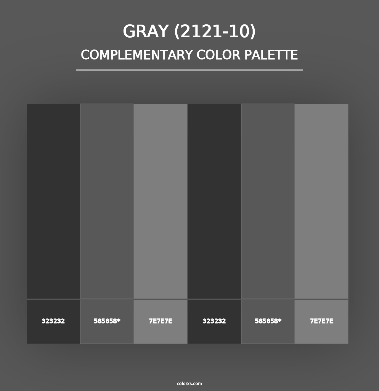 Gray (2121-10) - Complementary Color Palette