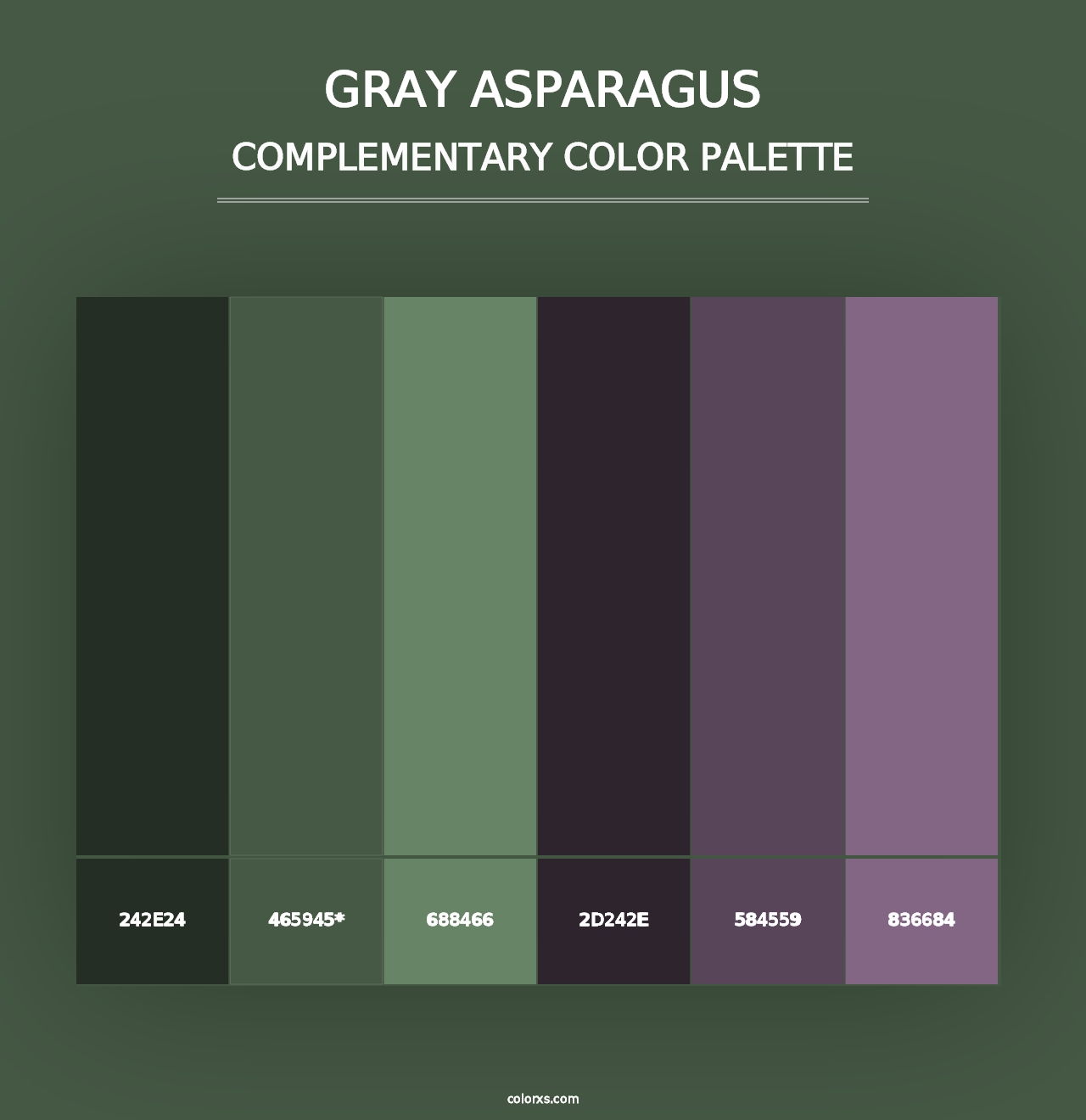 Gray Asparagus - Complementary Color Palette