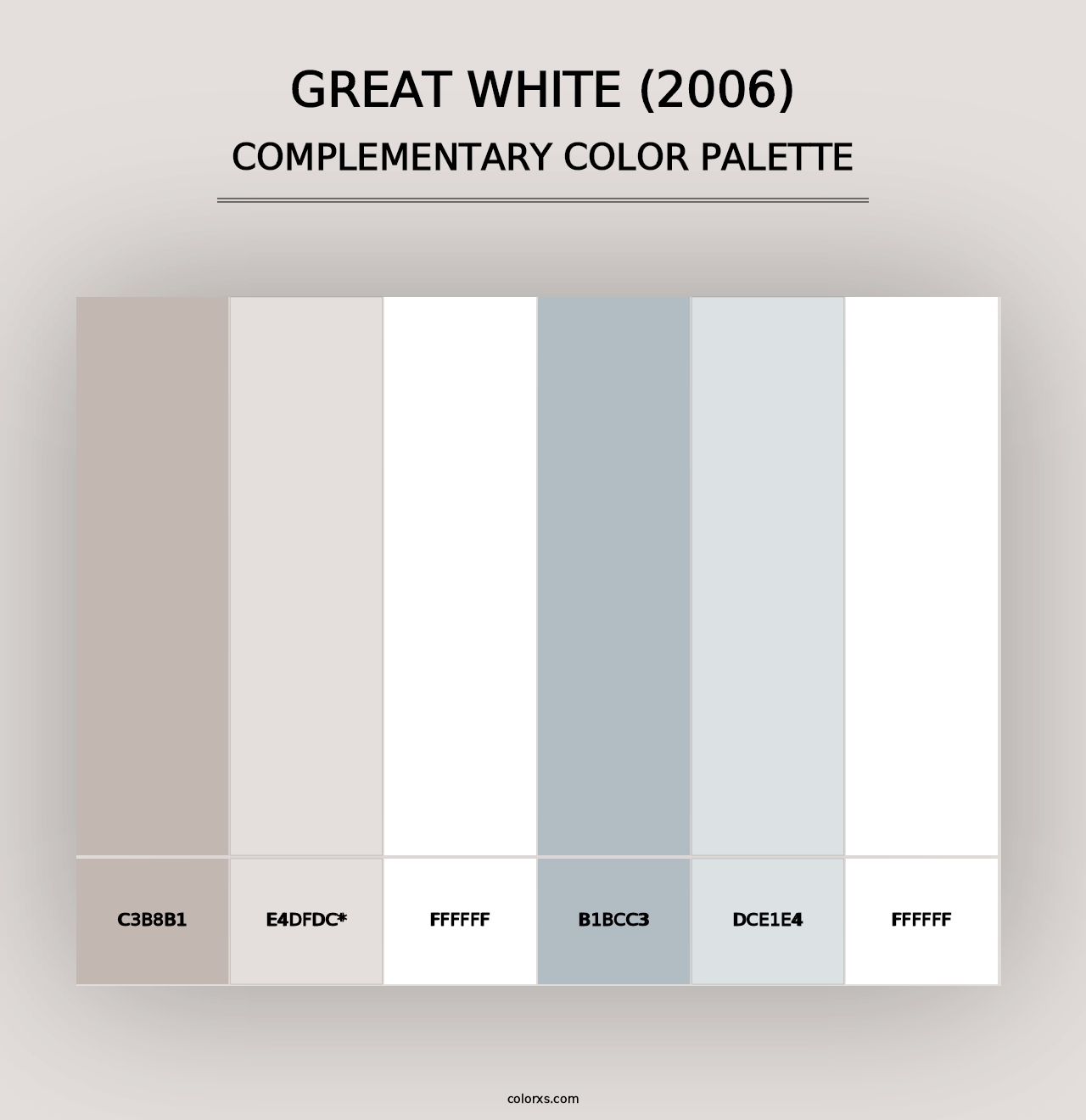 Great White (2006) - Complementary Color Palette