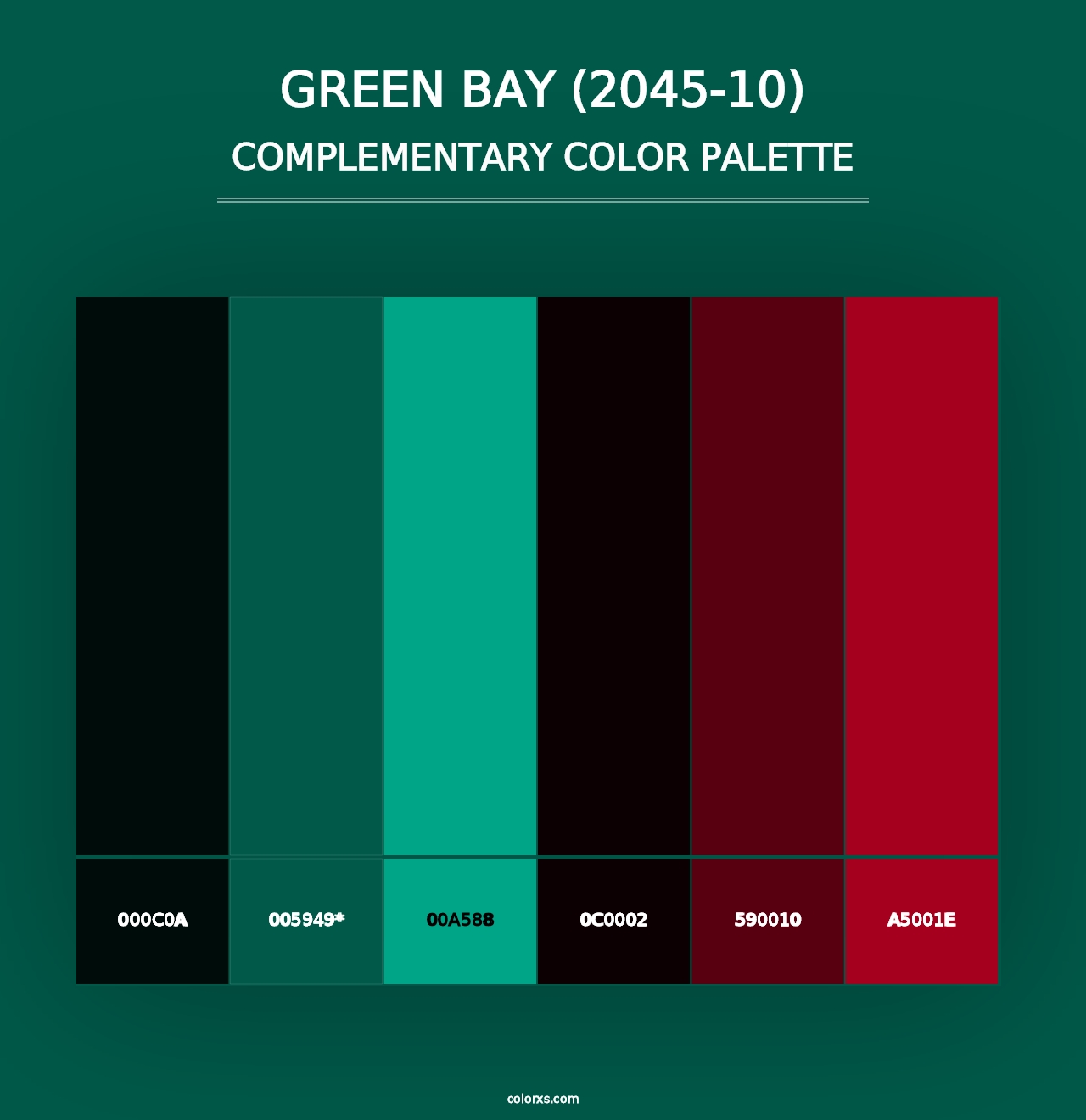 Green Bay (2045-10) - Complementary Color Palette