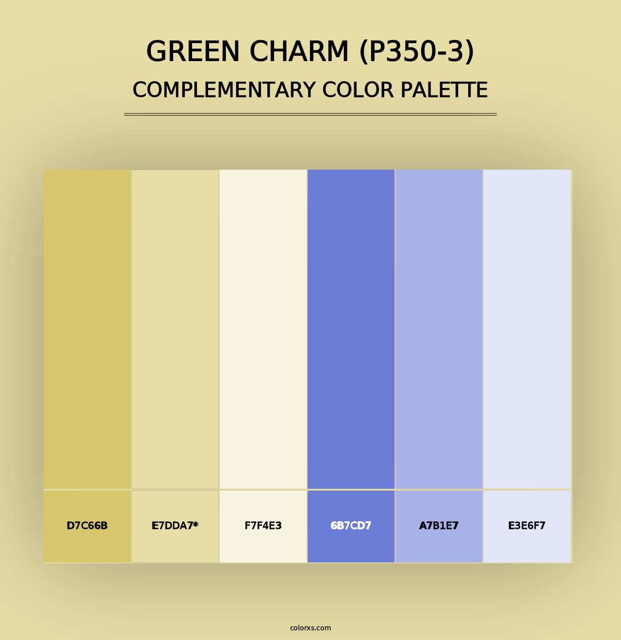 Green Charm (P350-3) - Complementary Color Palette