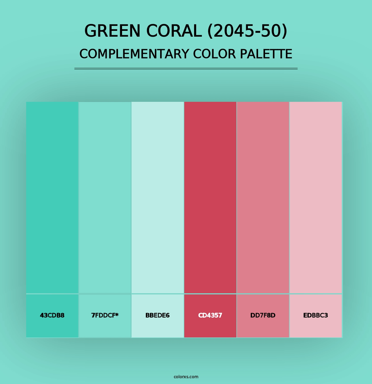 Green Coral (2045-50) - Complementary Color Palette