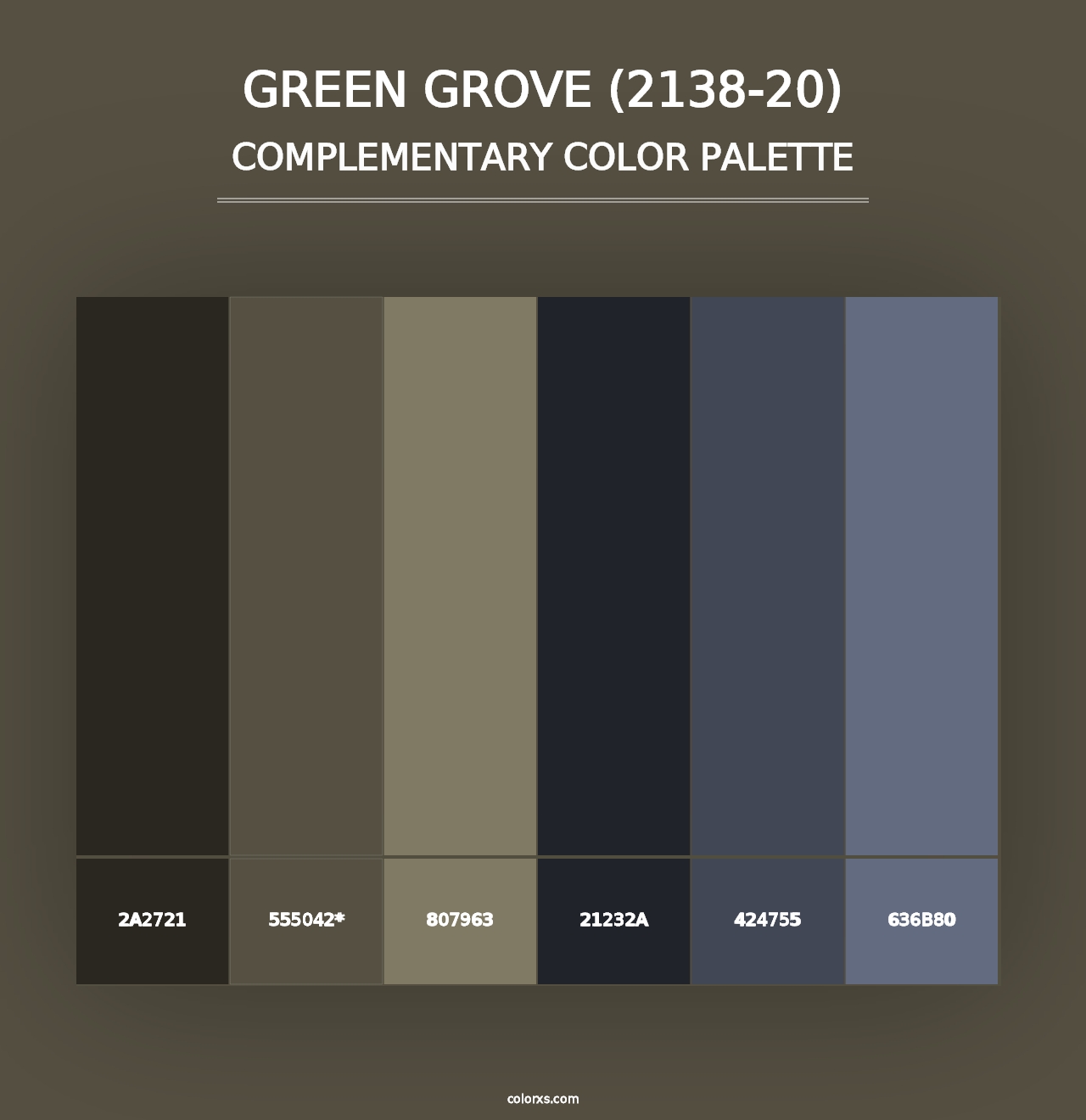 Green Grove (2138-20) - Complementary Color Palette