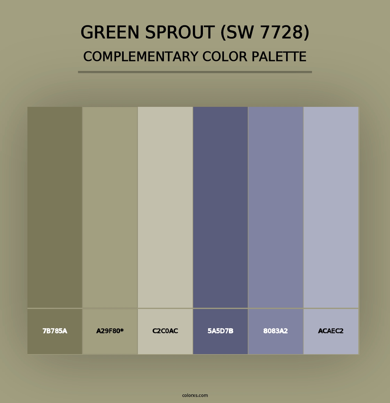 Green Sprout (SW 7728) - Complementary Color Palette