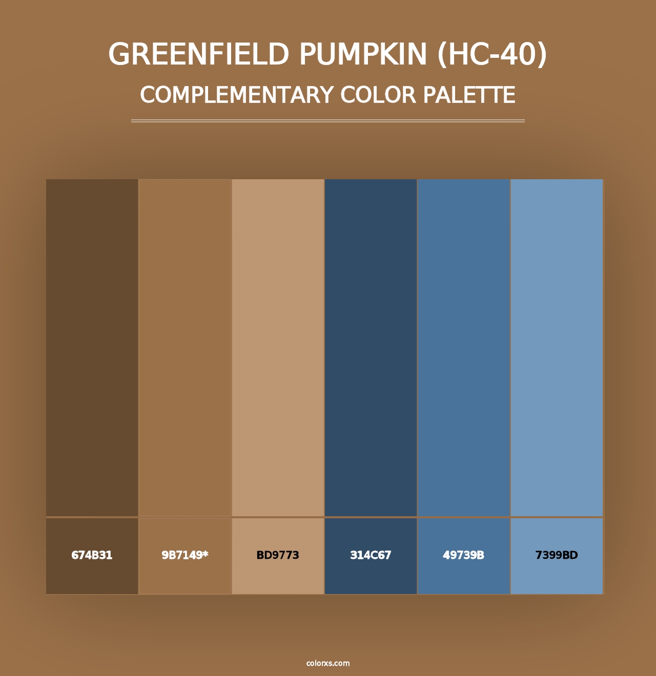 Greenfield Pumpkin (HC-40) - Complementary Color Palette