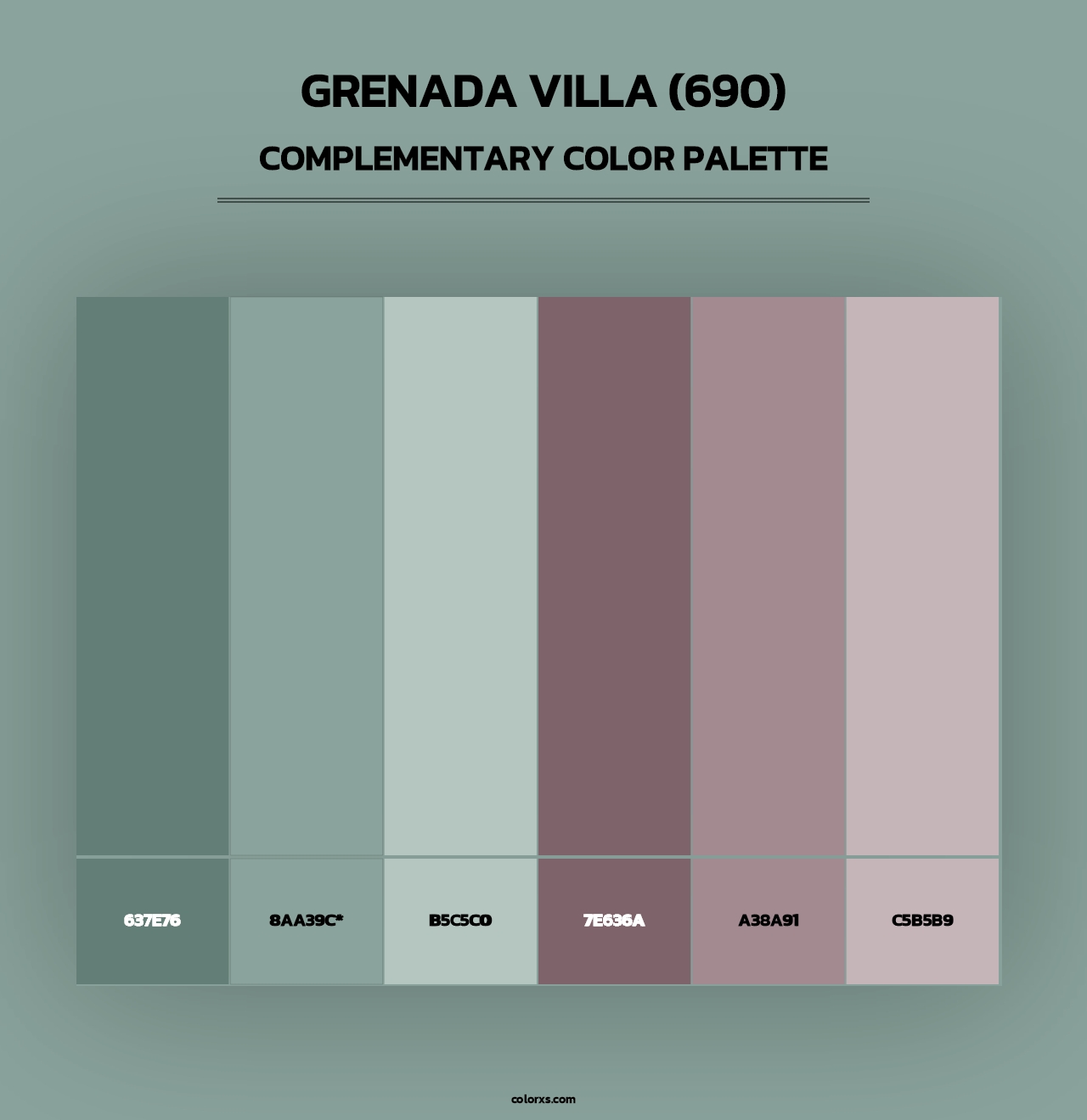 Grenada Villa (690) - Complementary Color Palette