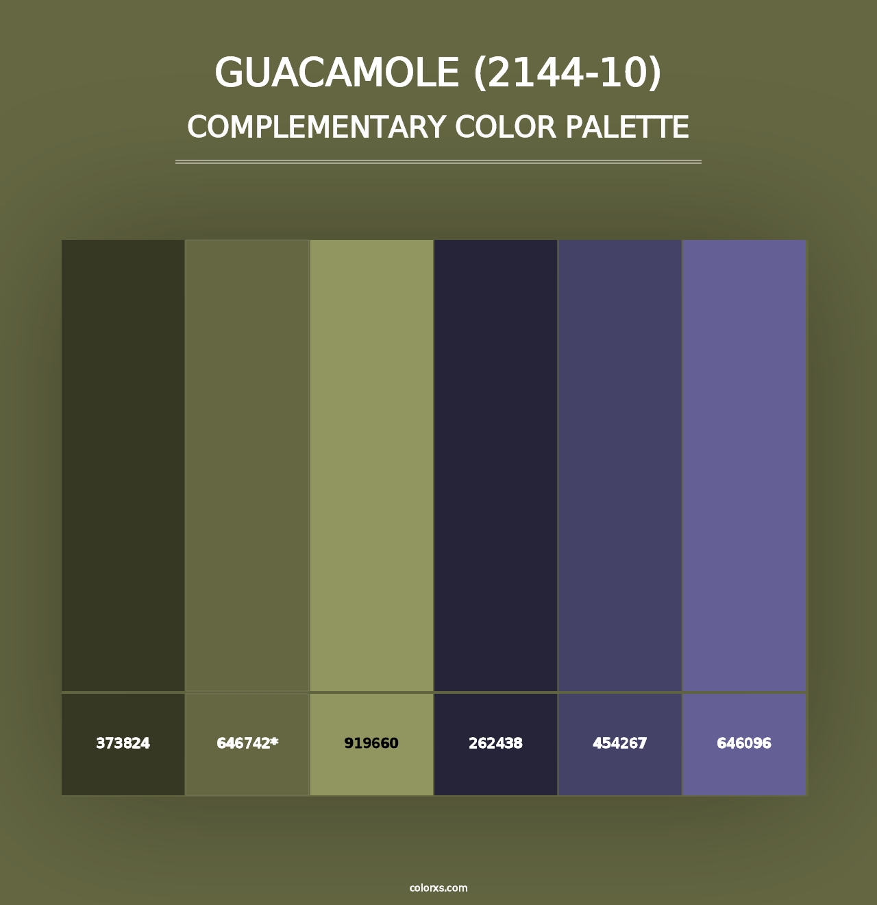 Guacamole (2144-10) - Complementary Color Palette