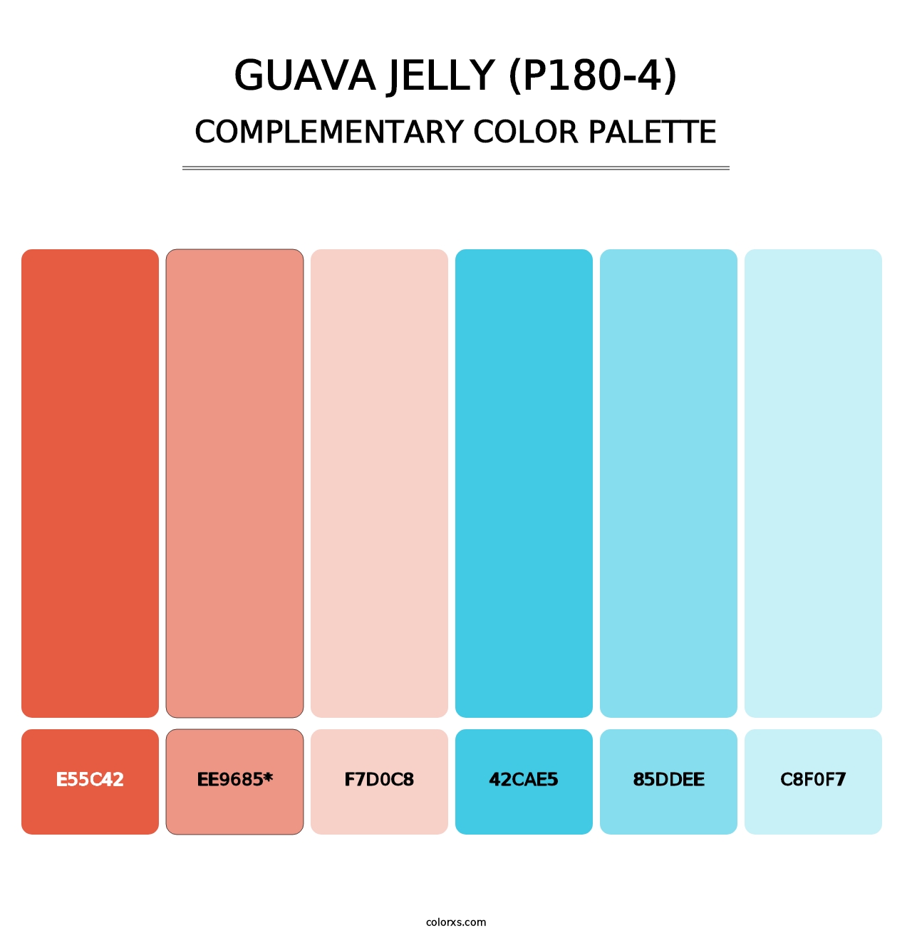 Guava Jelly (P180-4) - Complementary Color Palette