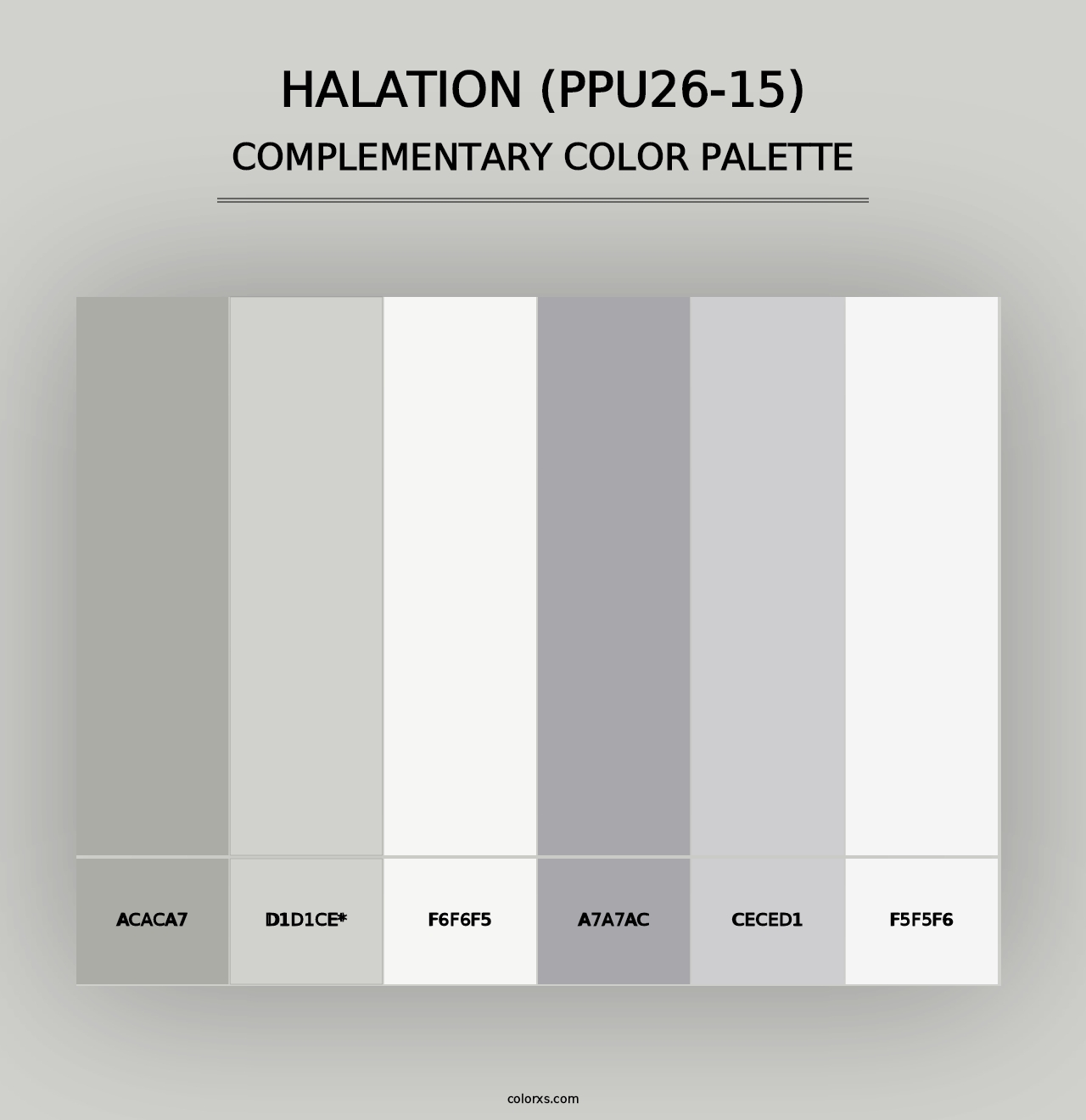 Halation (PPU26-15) - Complementary Color Palette