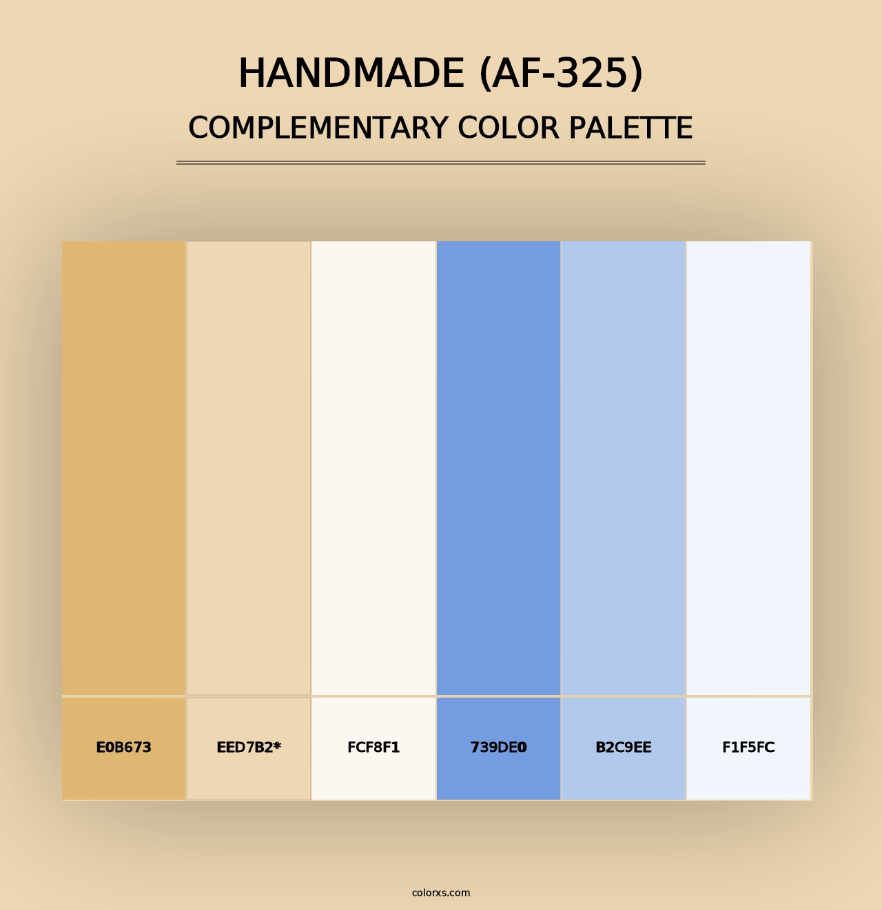 Handmade (AF-325) - Complementary Color Palette