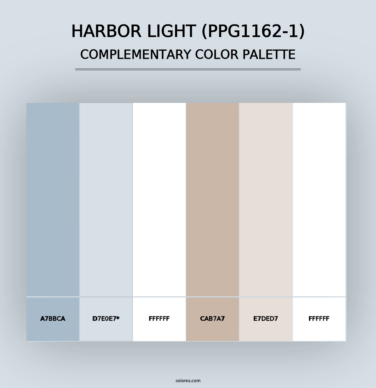 Harbor Light (PPG1162-1) - Complementary Color Palette