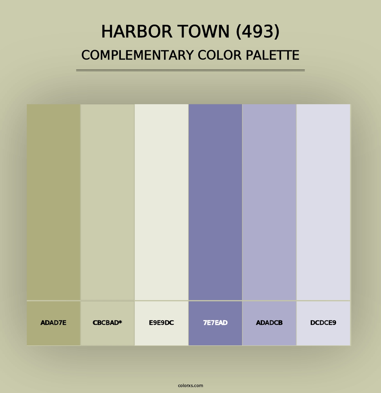 Harbor Town (493) - Complementary Color Palette