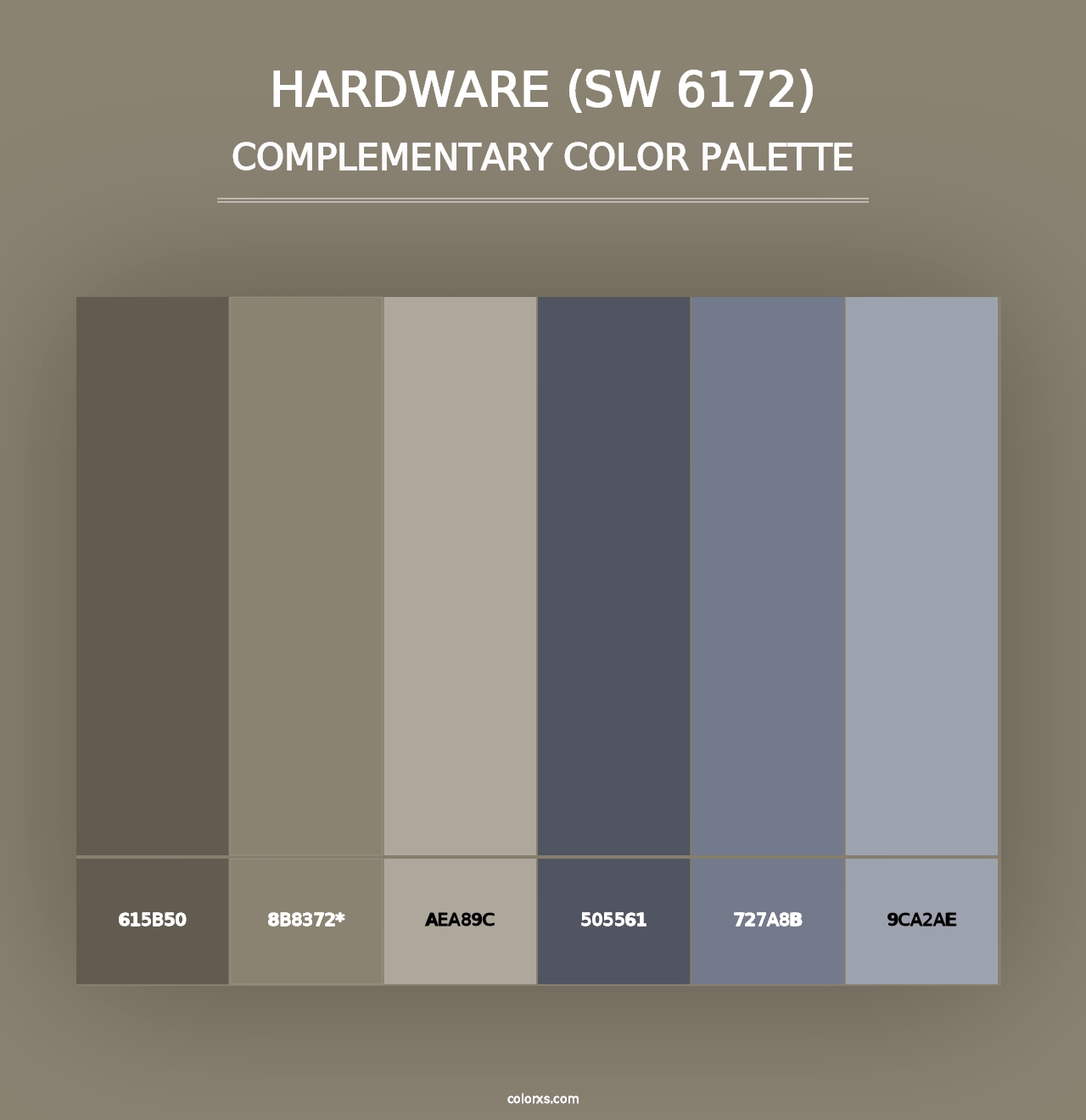 Hardware (SW 6172) - Complementary Color Palette