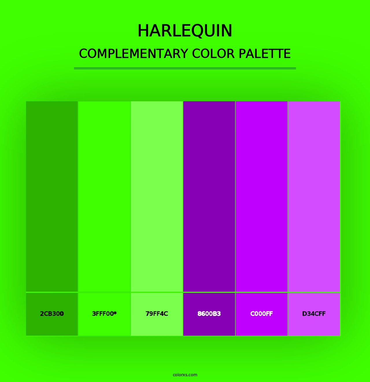 Harlequin - Complementary Color Palette