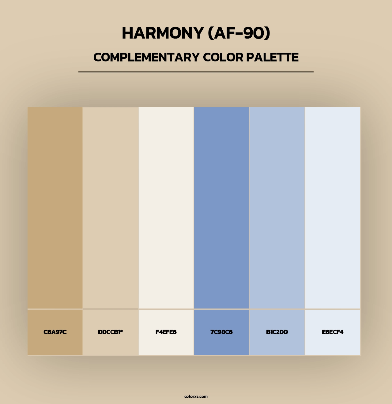 Harmony (AF-90) - Complementary Color Palette