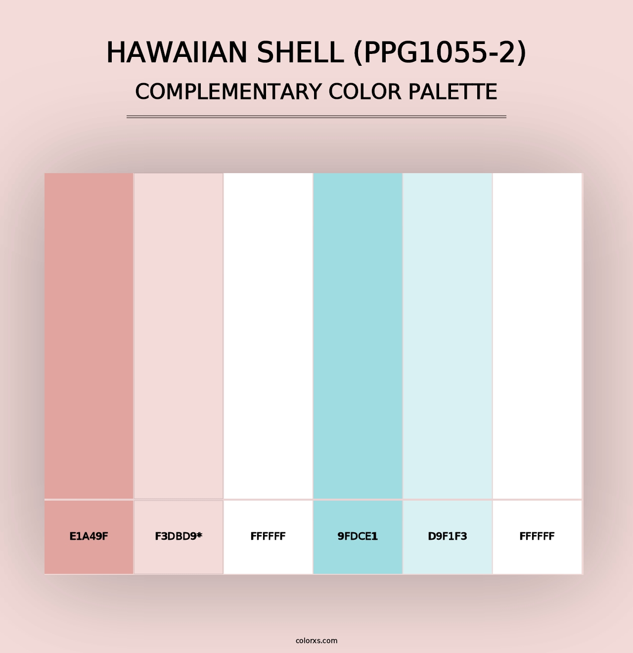 Hawaiian Shell (PPG1055-2) - Complementary Color Palette