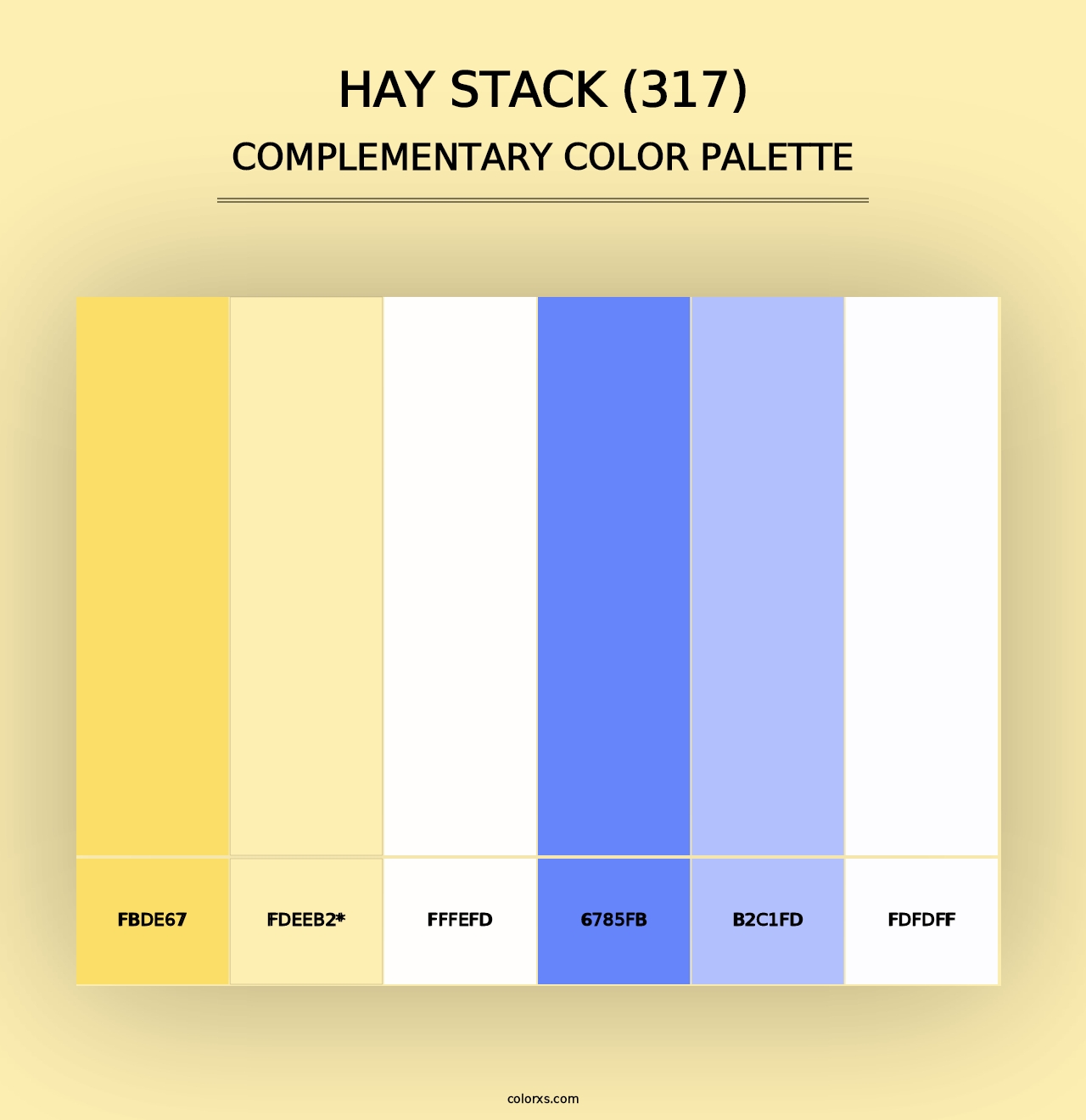 Hay Stack (317) - Complementary Color Palette