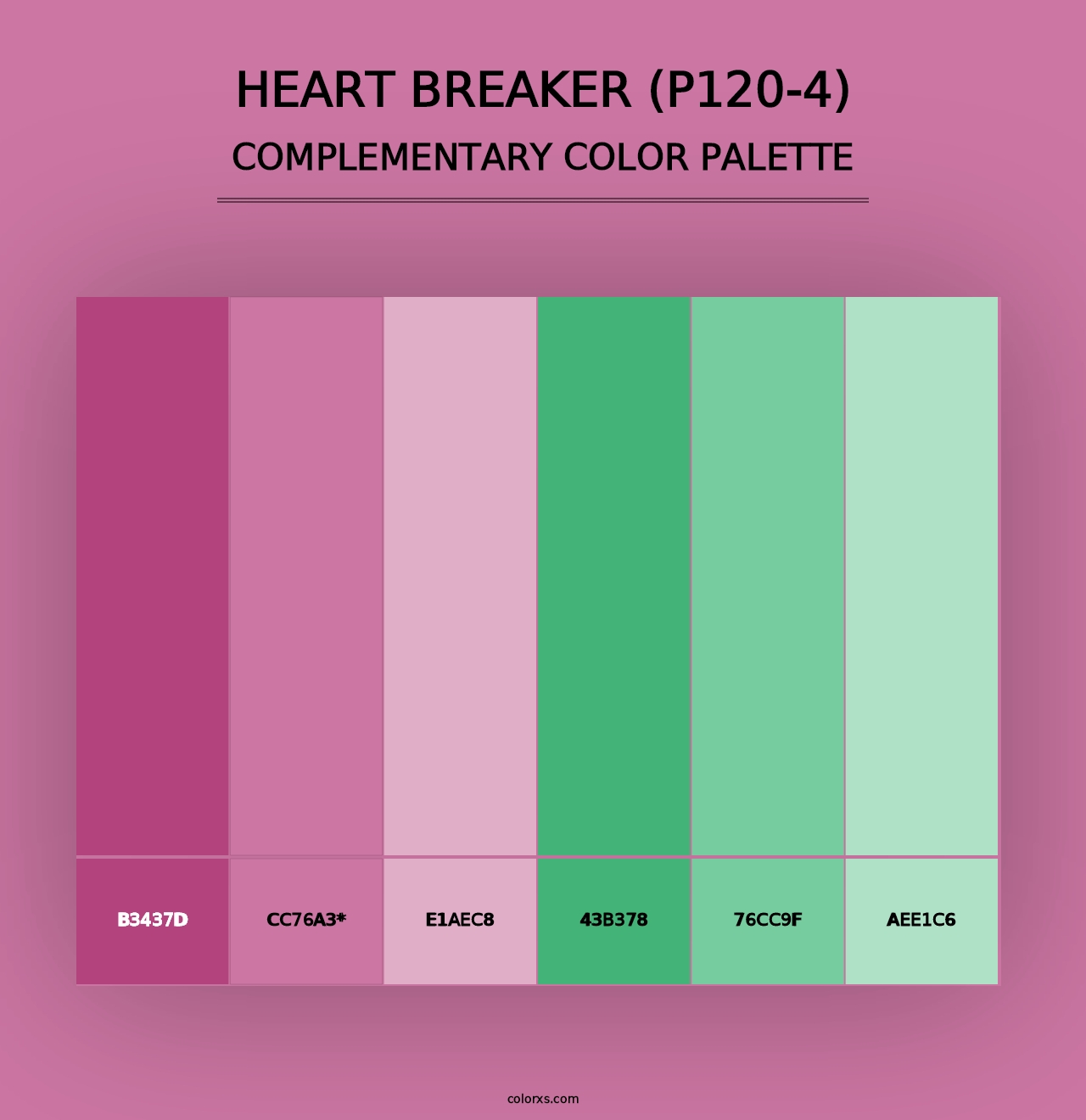 Heart Breaker (P120-4) - Complementary Color Palette