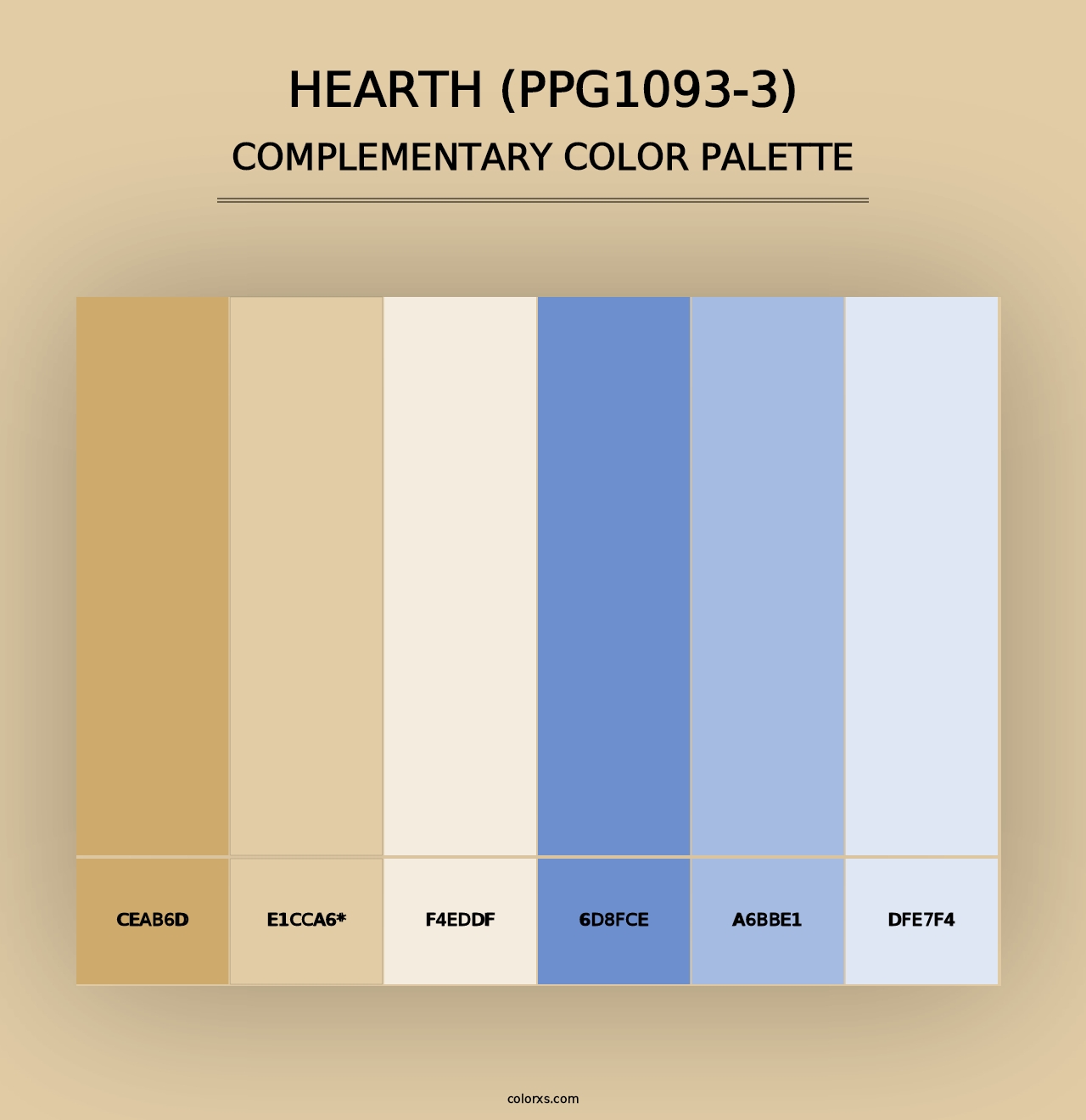 Hearth (PPG1093-3) - Complementary Color Palette