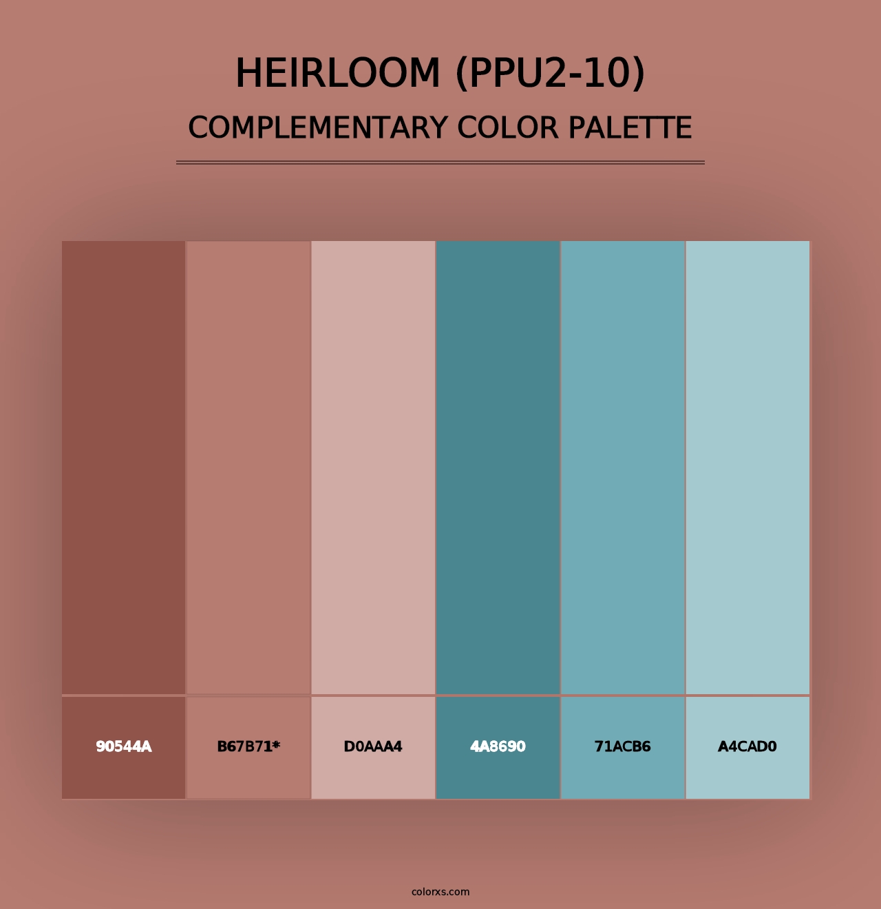 Heirloom (PPU2-10) - Complementary Color Palette