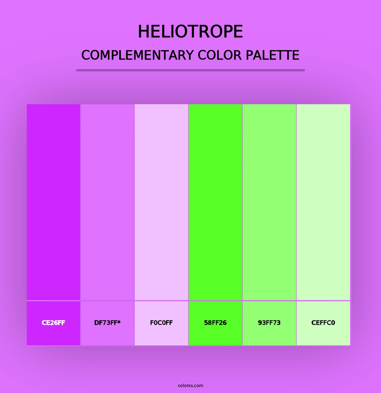 Heliotrope - Complementary Color Palette