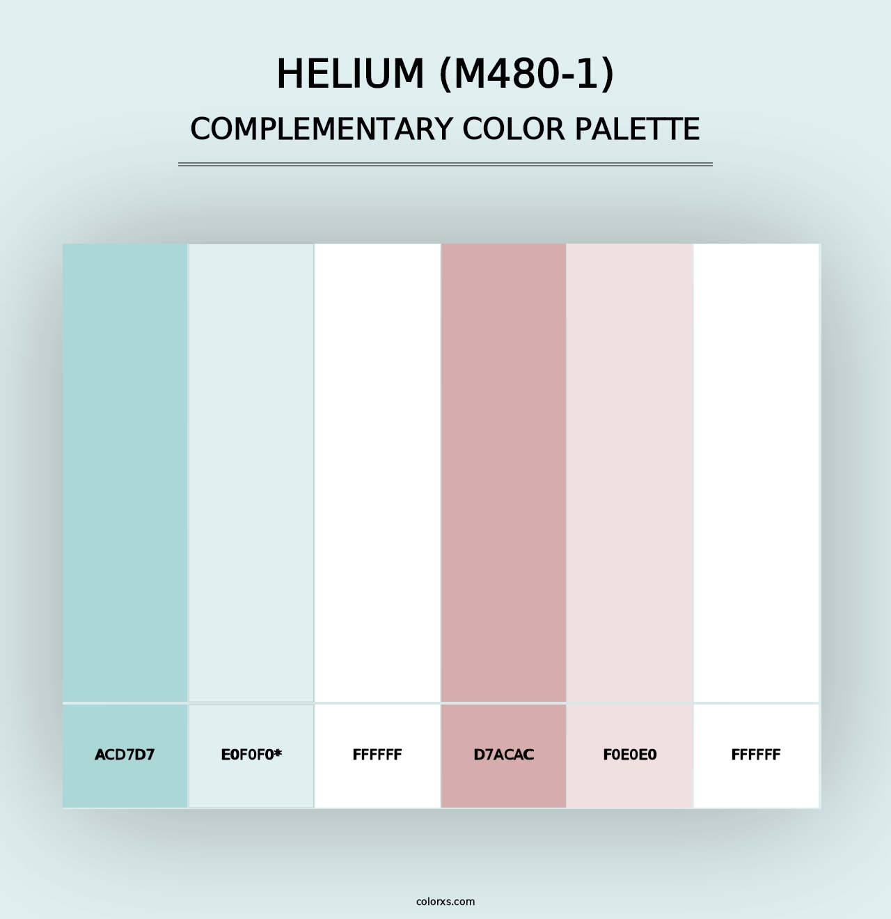 Helium (M480-1) - Complementary Color Palette