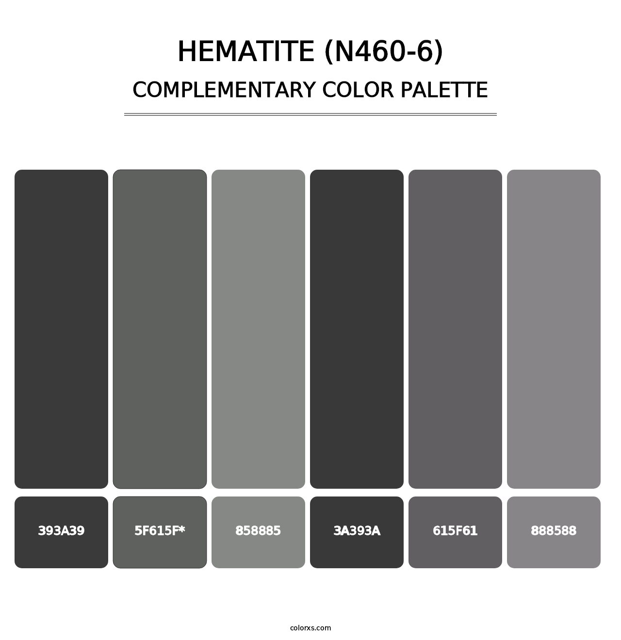 Hematite (N460-6) - Complementary Color Palette