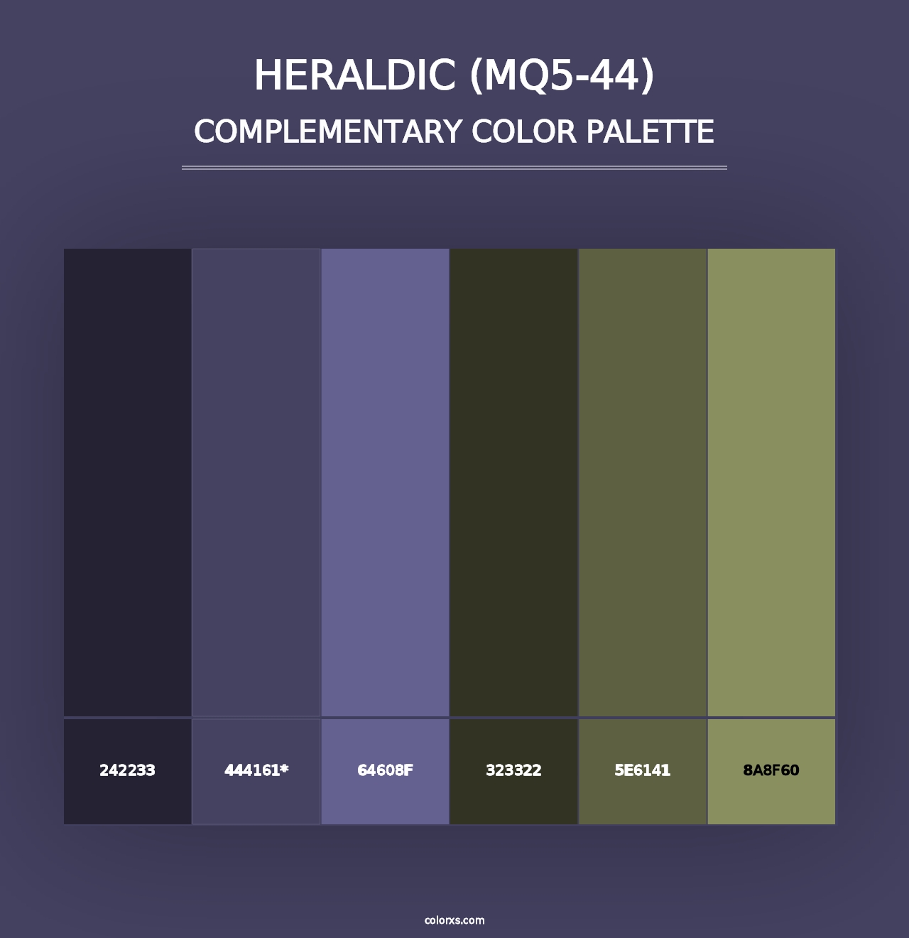 Heraldic (MQ5-44) - Complementary Color Palette