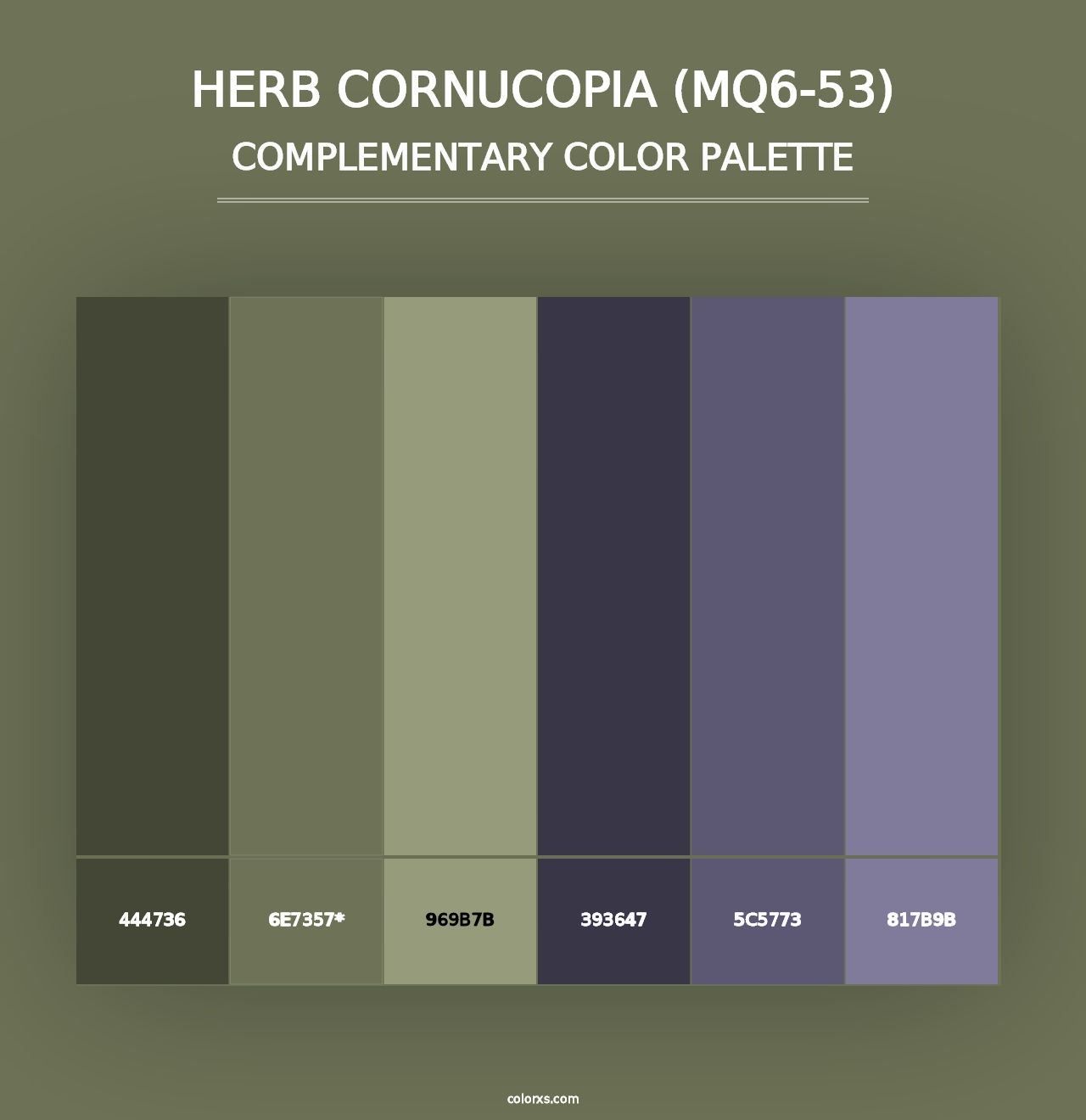 Herb Cornucopia (MQ6-53) - Complementary Color Palette