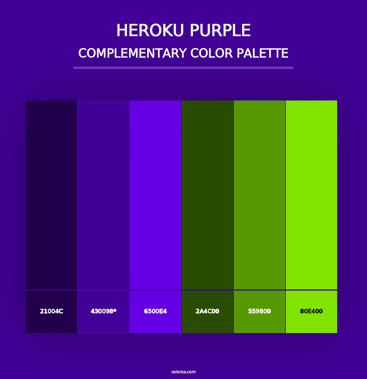 Heroku Purple - Complementary Color Palette