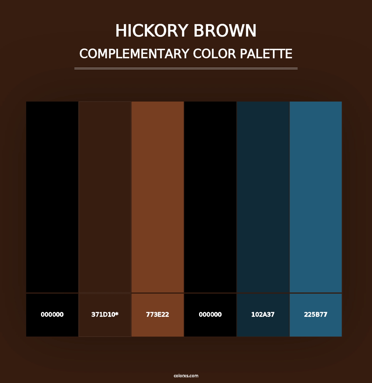 Hickory Brown - Complementary Color Palette